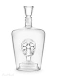 Jeray Skull Decanter Set with 1L decanter and four shot glasses, UK version
