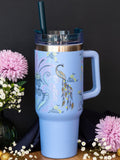 Sara Miller Savannah Travel Tumbler Cup with Straw 40oz