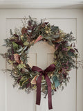 Lights4fun pre-lit autumn and Christmas wreath 60cm, UK version