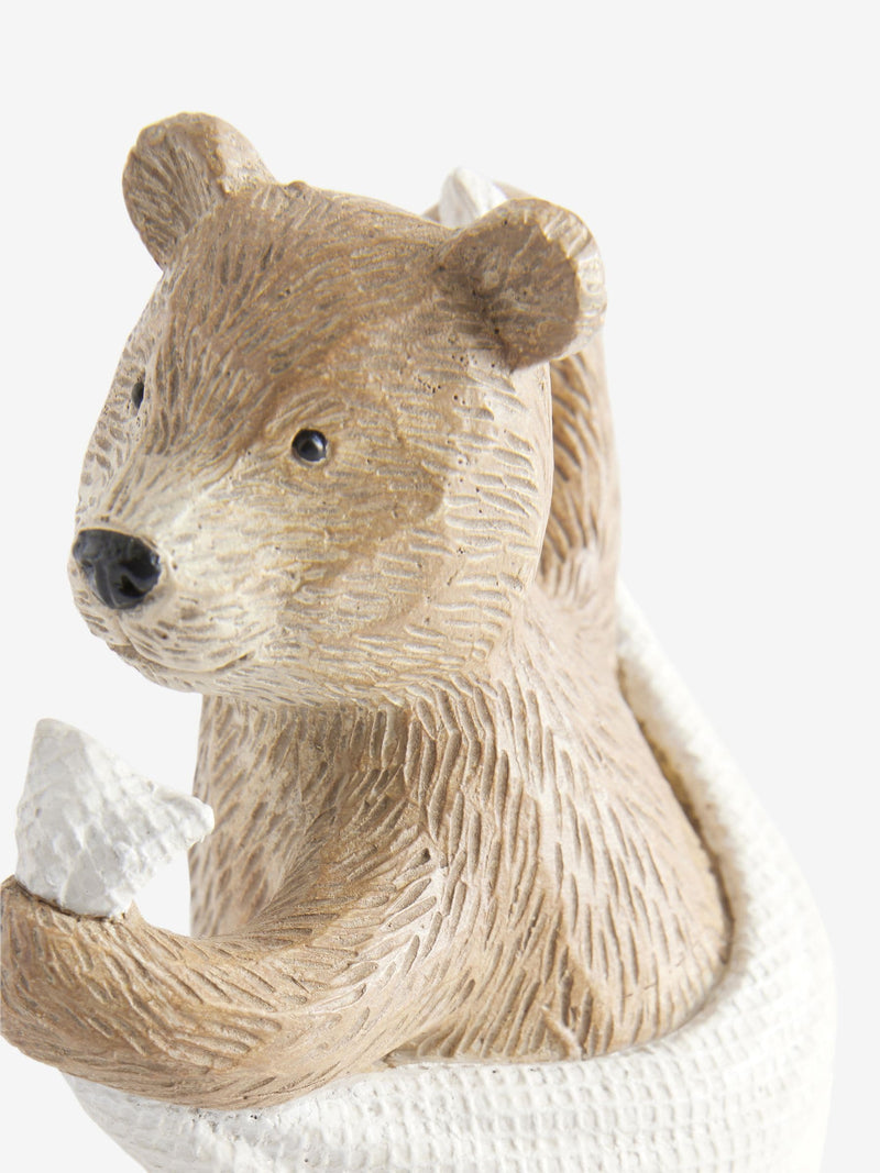 Bertie Bear bathroom ornament with towel, imported from the UK