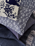 Burleigh Blue Calico duvet cover and pillowcase set - British product
