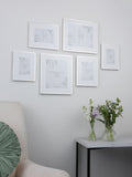 Laura Ashley set of 6 silver Alisa gallery photo frames, UK version