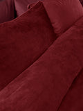 Catherine Lansfield Raspberry Red King velvet duvet cover set - British product
