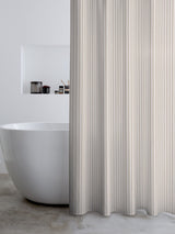 Next Catherine Lansfield Natural Timeless Stripe Shower Curtain 180x180 cm- Buy online at McGrocer