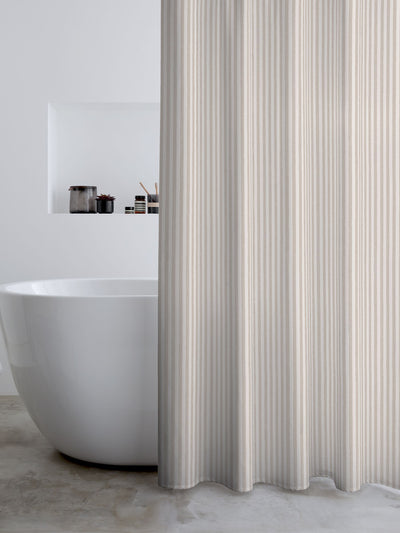 ستارة استحمام كاثرين لانسفيلد Natural Timeless Stripe مقاس 180x180 سم