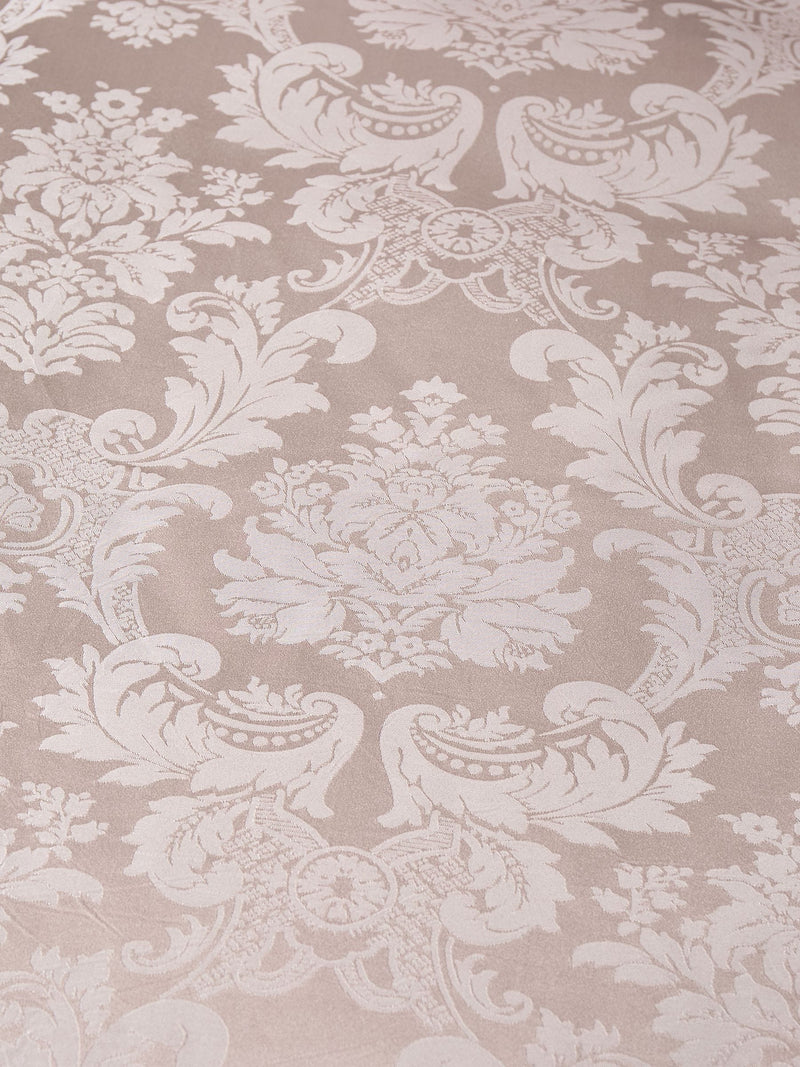 Catherine Lansfield champagne damask jacquard duvet cover and pillowcase set - British product