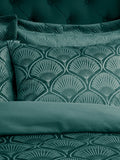 Catherine Lansfield teal green duvet cover set - British product