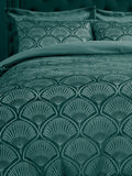 Catherine Lansfield teal green duvet cover set - British product