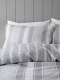 Bianca silver grey duvet cover set - British product