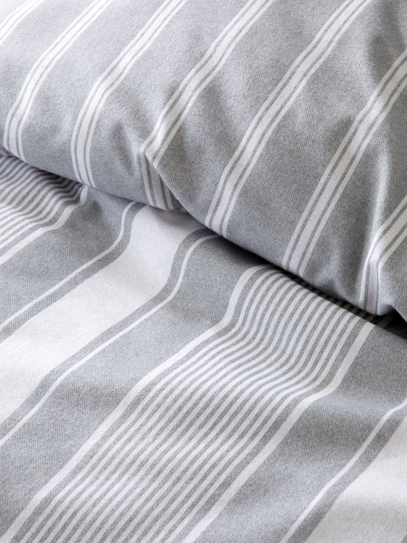 Bianca silver grey duvet cover set - British product