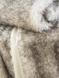 Catherine Lansfield silver grey arctic fox faux fur throw - British product