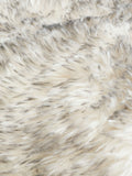 Catherine Lansfield silver grey arctic fox faux fur throw - British product