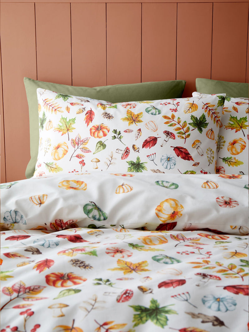 Catherine Lansfield pumpkin duvet cover set - British product