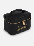 Dollymix personalisable black leather vanity case, UK version