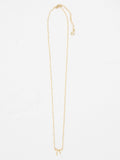 FatFace gold tone bow pendant necklace 23cm - British product