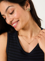 Next FatFace Gold Tone Bow Pendant Necklace 23cm- Buy online at McGrocer