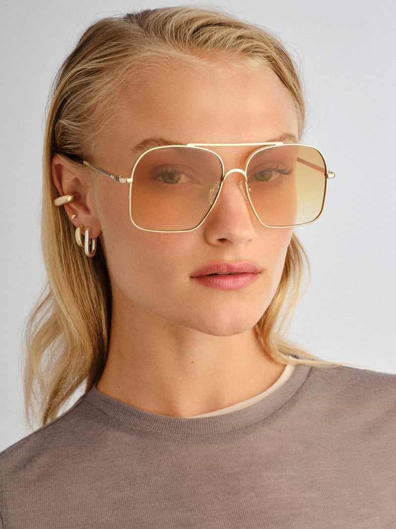 Le Specs Gold Civelle sunglasses, UK version
