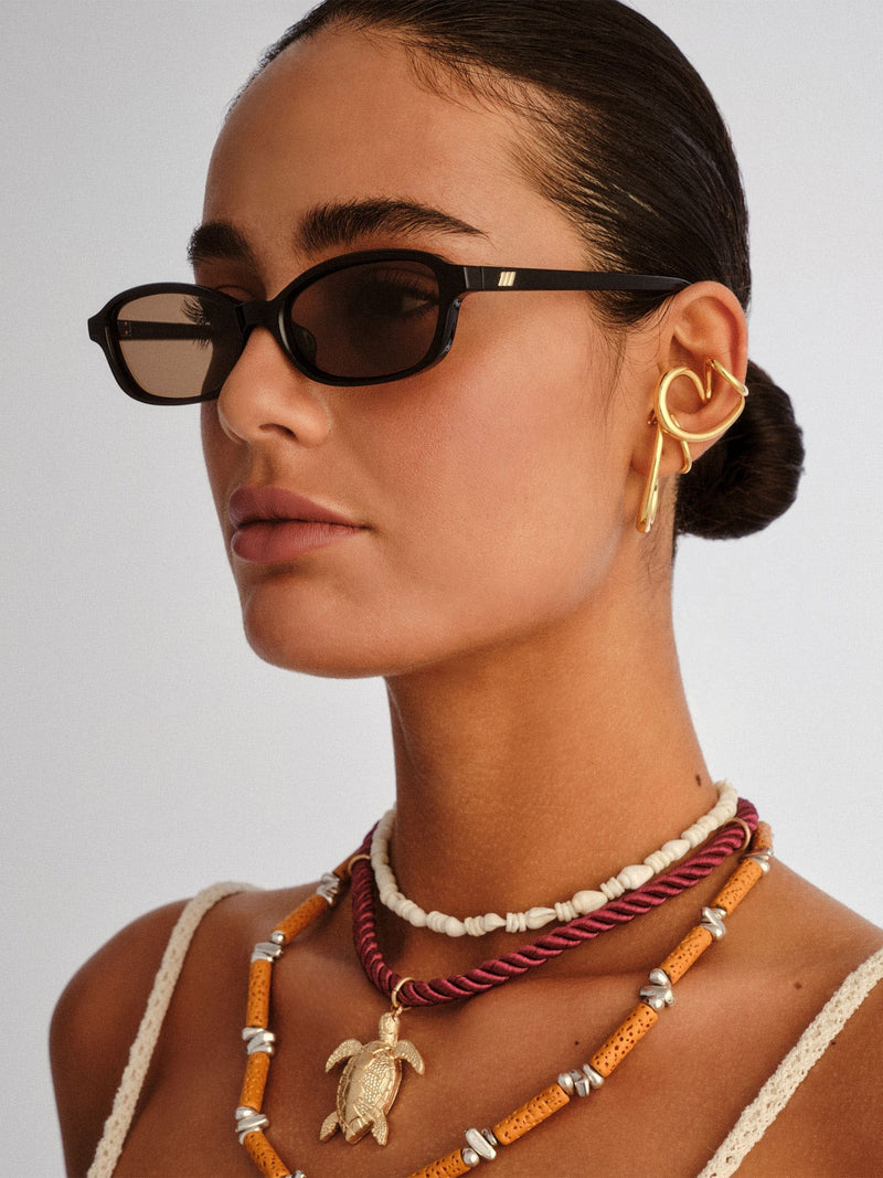 Le Specs Black Honey Pot sunglasses (British brand)