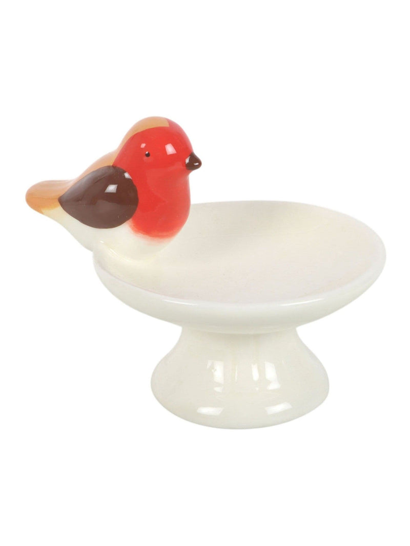 Something Different robin bird bath trinket dish, UK version