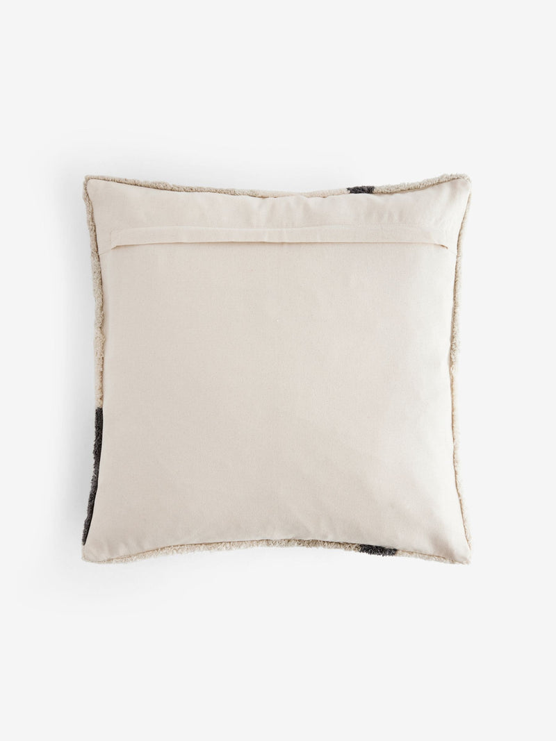 Black white abstract berber river cushion 50x50cm, UK version
