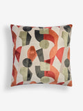 Orange cut velvet cushion 59x59cm - British product