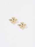 FatFace gold tone bee stud earrings 1cm - British product