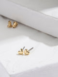 FatFace gold tone heart stud earrings - British product