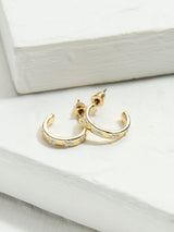 Next FatFace White Enamel Daisy Stud Earrings 1.5cm Width- Buy online at McGrocer
