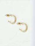 FatFace white enamel daisy stud earrings 1.5cm width - British product