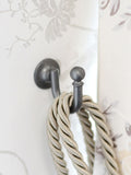 Laura Ashley brass ball end curtain hooks pair, imported from the UK