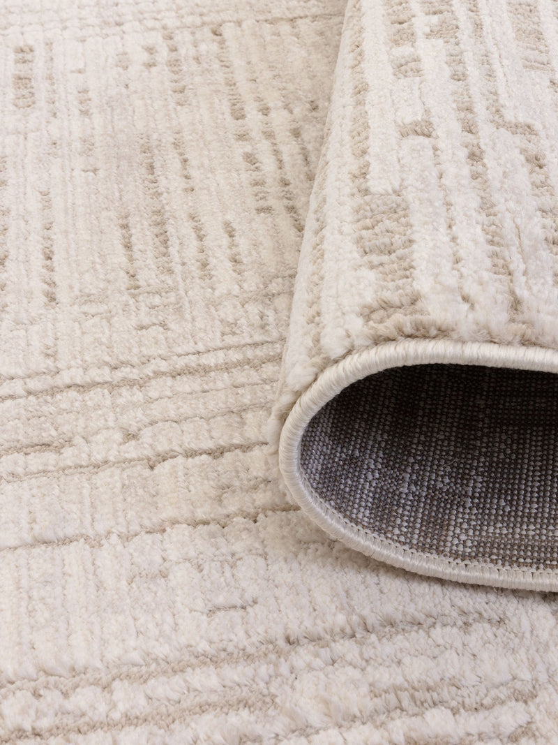 THE RUG EDIT cream Axel crosshatch rug, UK version