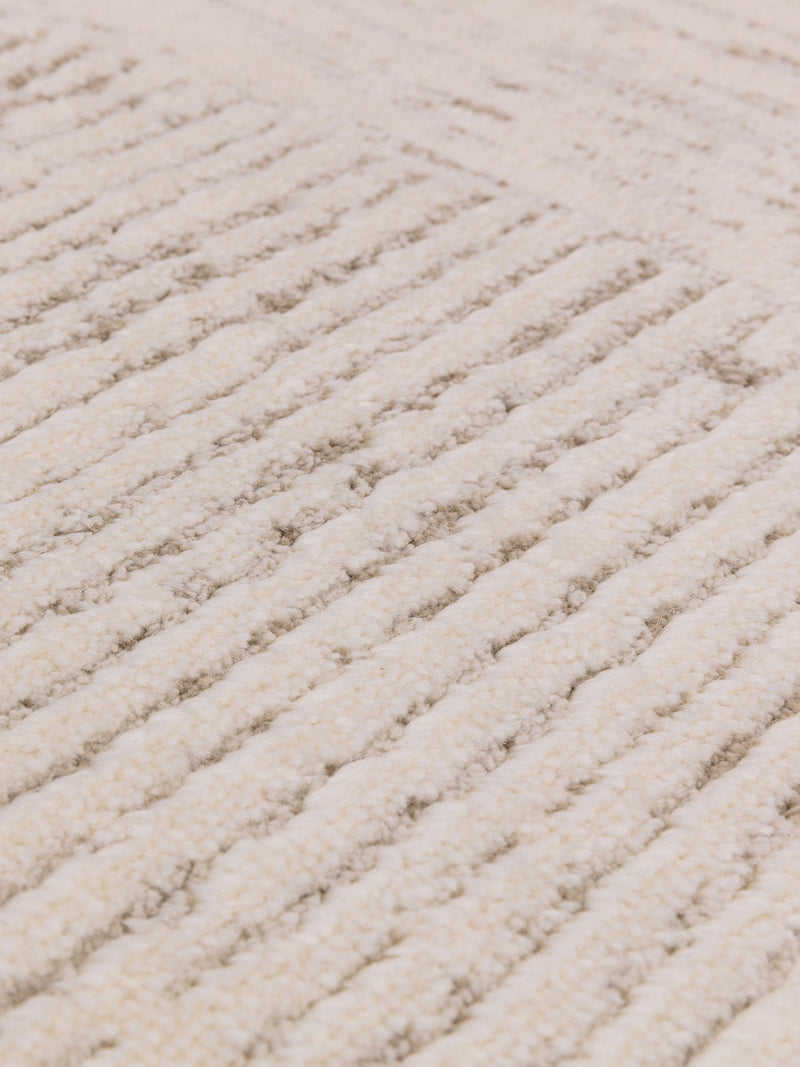 The Rug Edit Cream Axel Linear rug (British brand)