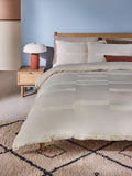 MADE.COM Natural Alban Tufted 100% Cotton Duvet Cover and Pillowcase Set
