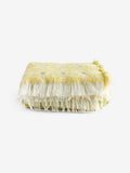 MADE.COM yellow Cale check brushed throw, UK version