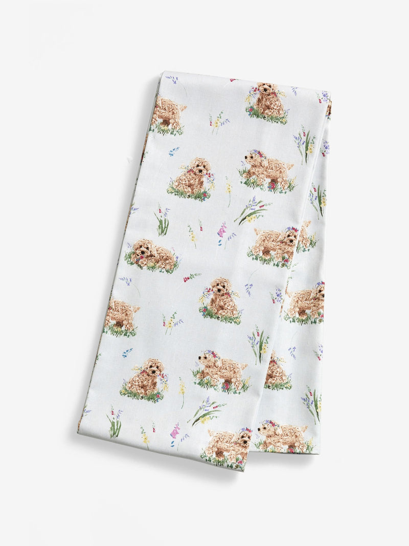 Sage Green Charlie The Cockapoo Wipe Clean Table Cloth