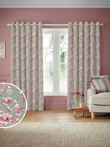 Next Cath Kidston Friendship Gardens Sage Green Made to Measure Curtains- Buy online at McGrocer