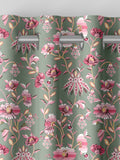 Cath Kidston Sage Green Friendship Gardens made to measure curtains, imported from the UK