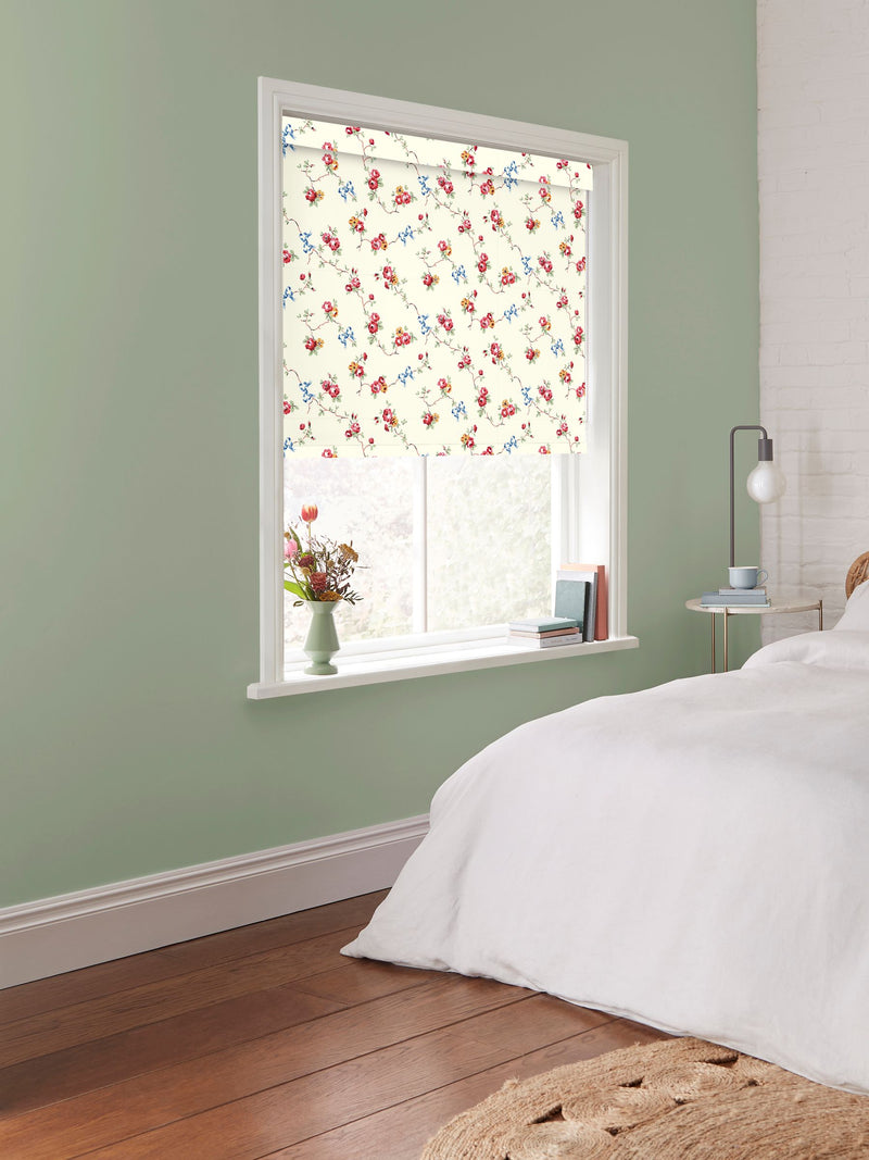 Cath Kidston cream rose and bows roller blind - British product