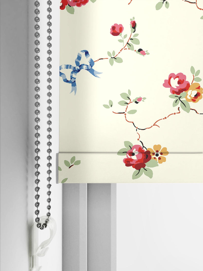 Cath Kidston cream rose and bows roller blind - British product