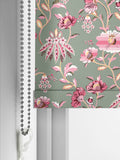 Cath Kidston Friendship Gardens roller blind sage green - British product