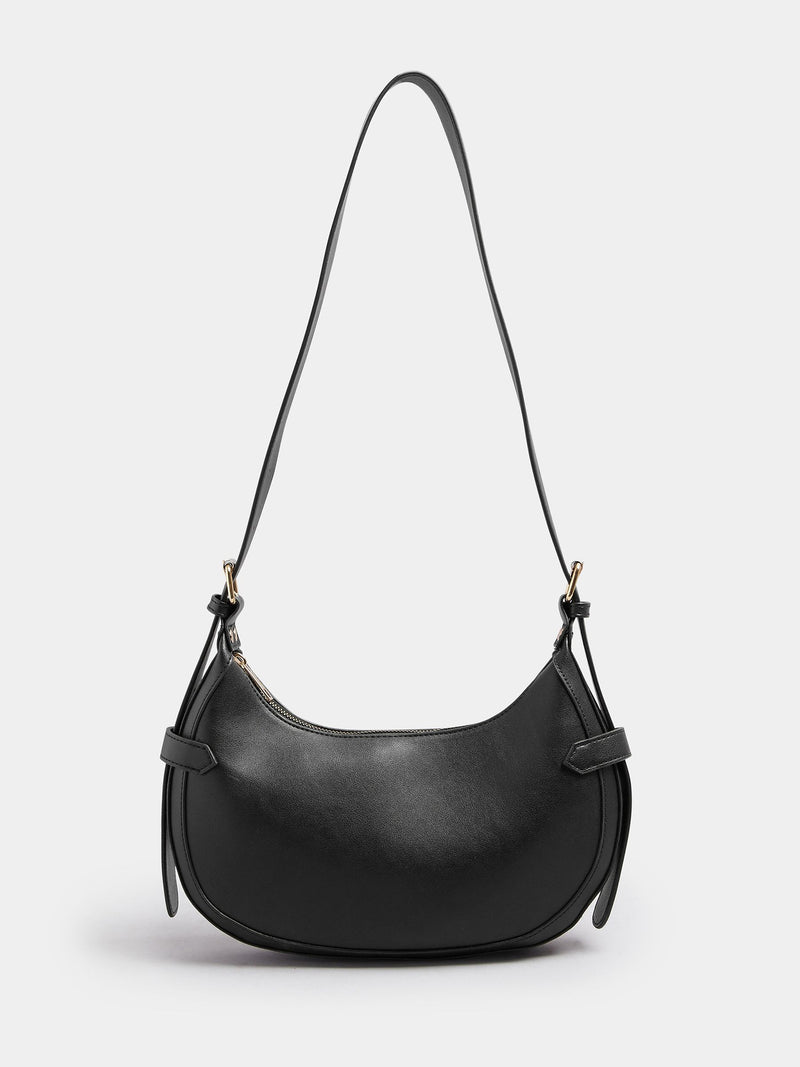 Yours black buckle shoulder bag - British product
