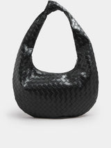 Next Yours Curve Black Knot Detail Woven Shoulder Bag- Buy online at McGrocer