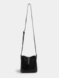 Yours cross-body bag black faux suede (British brand)
