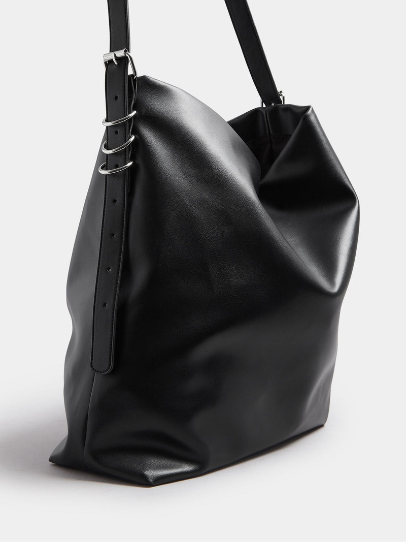 Yours Curve black faux leather shoulder bag, UK version