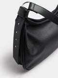 Yours Curve slouched studded faux leather shoulder bag (British brand)