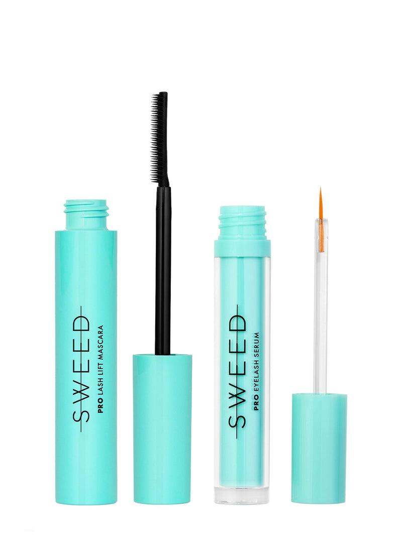 Sweed lash lift mascara and eyelash growth serum set (British brand)