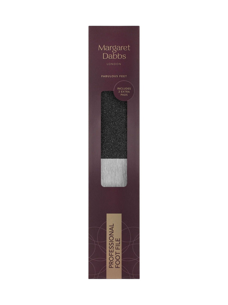 Margaret Dabbs London professional foot file for hard skin removal, imported from the UK