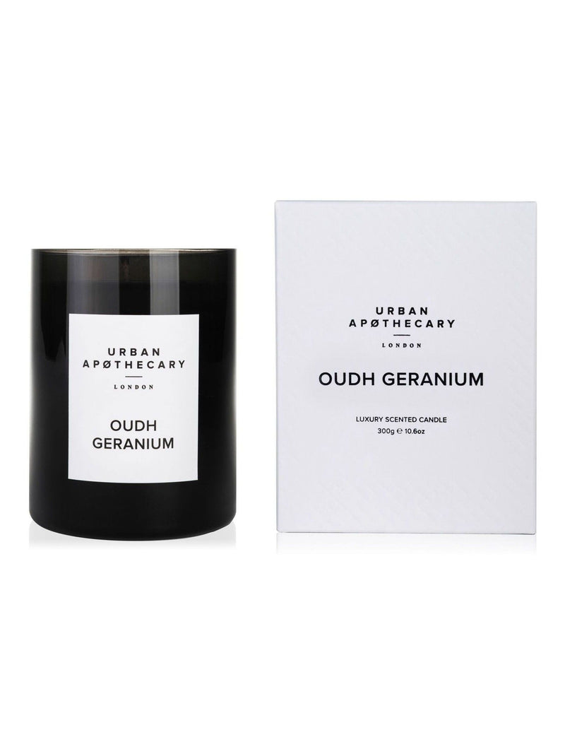 Urban Apothecary Oudh Geranium scented candle 300g (British brand)