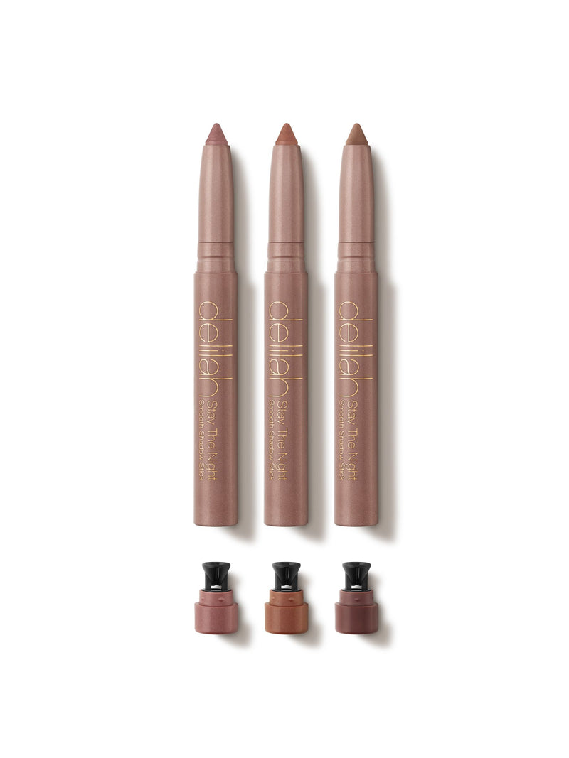 Delilah Stay The Night Smooth Shadow Stick Trio gift set - British product