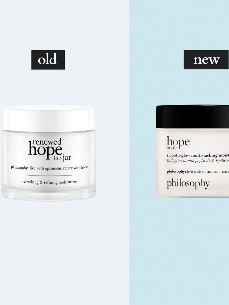 Philosophy Hope In a Jar Smooth-Glow Multi-Tasking Moisturiser 60ml, imported from the UK